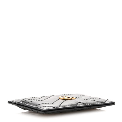 Gucci Calfskin Matelasse GG Marmont Card Holder Black 4 of 7