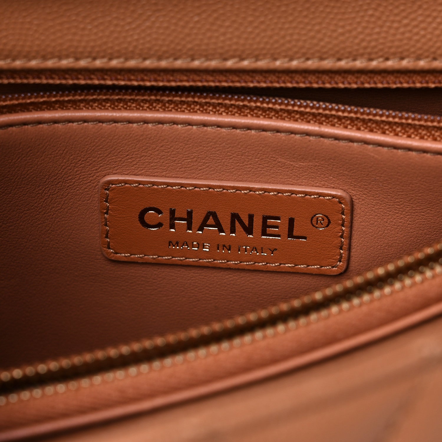 Chanel Caviar Quilted Small Coco Handle Flap Brown 6 of 12