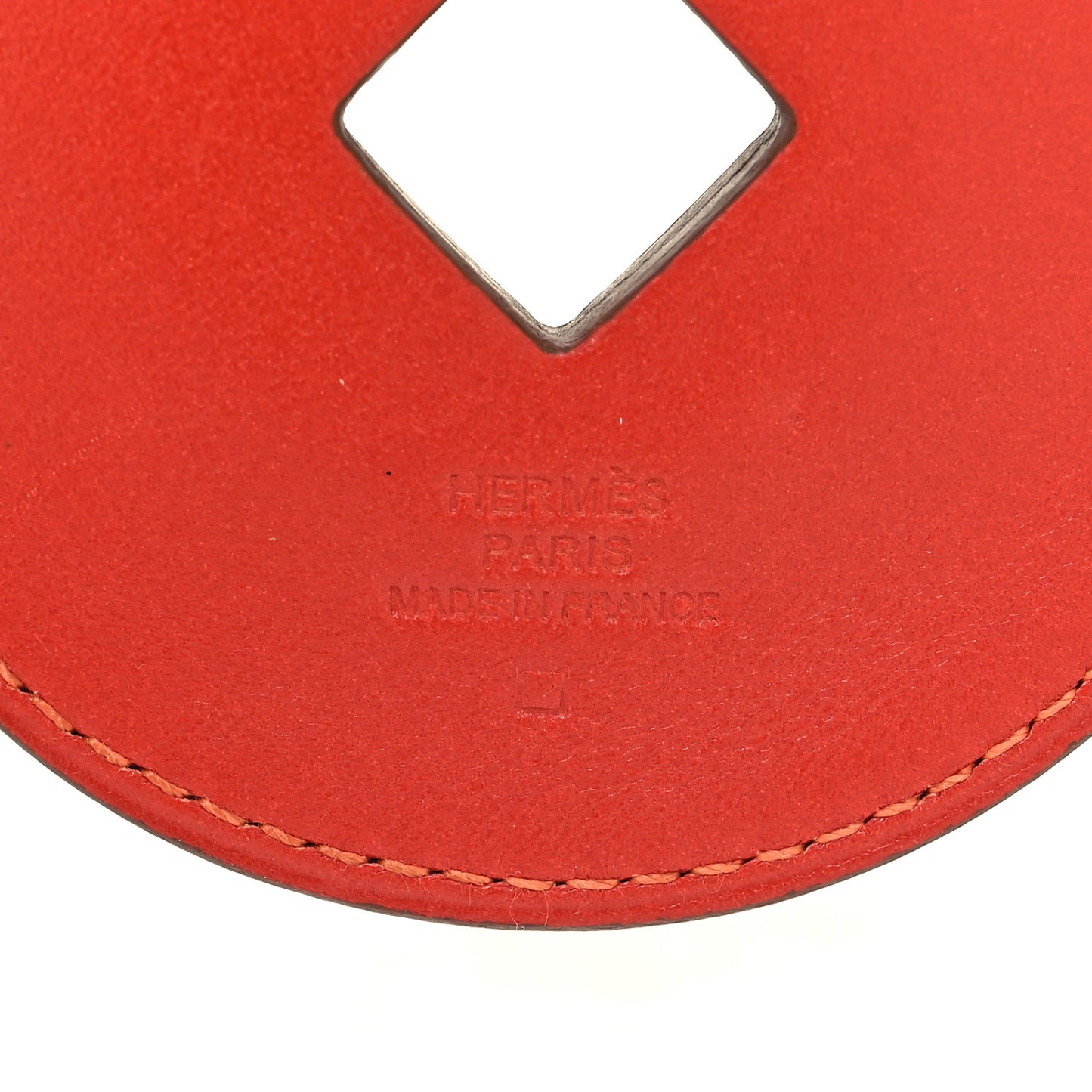 Shiny Alligator Tsuba Pendant Necklace Geranium