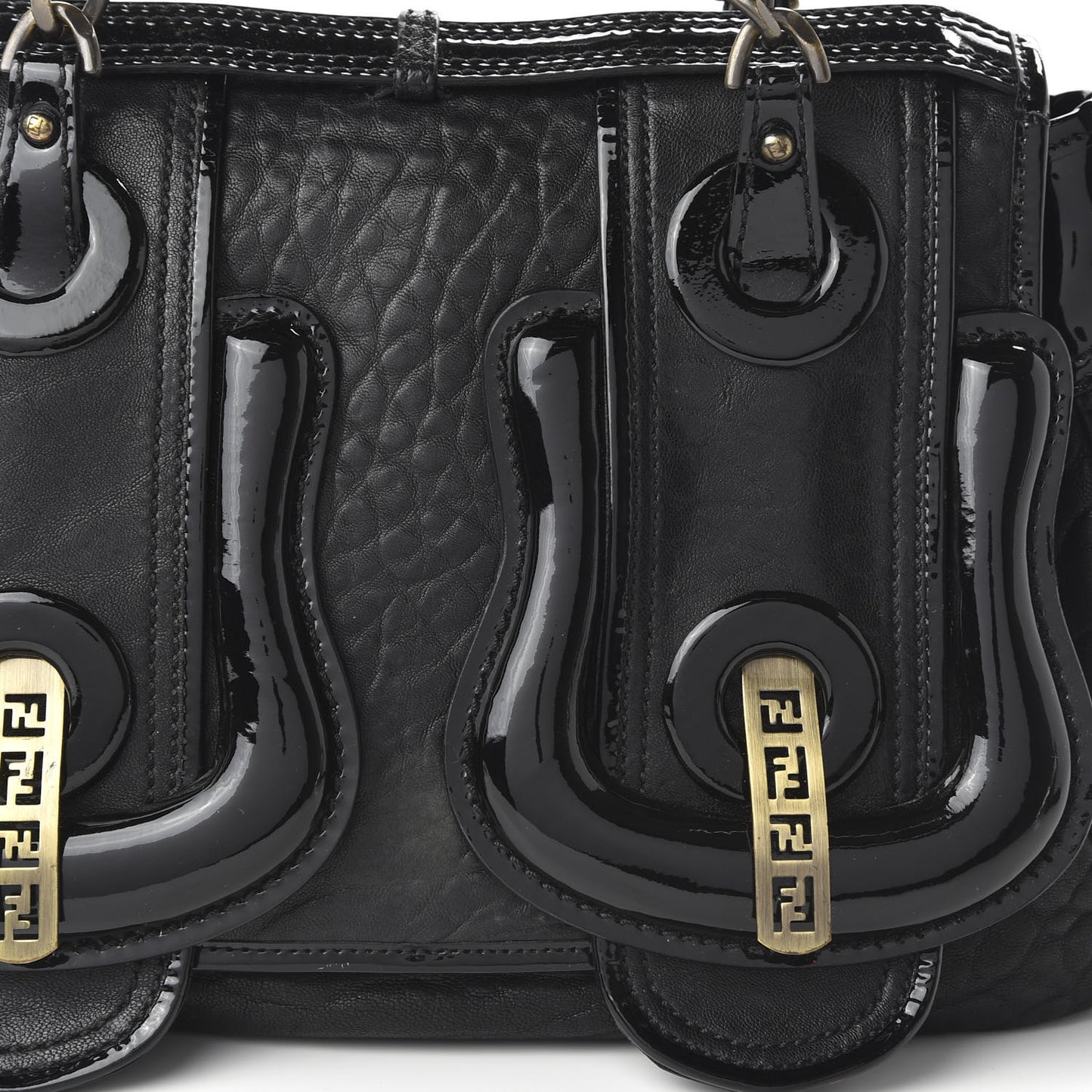 Nappa Patent B Bag Black