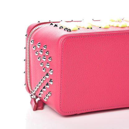 MCM Calfskin Neon Studded Rockstar Vanity Case Love Potion 5 of 10