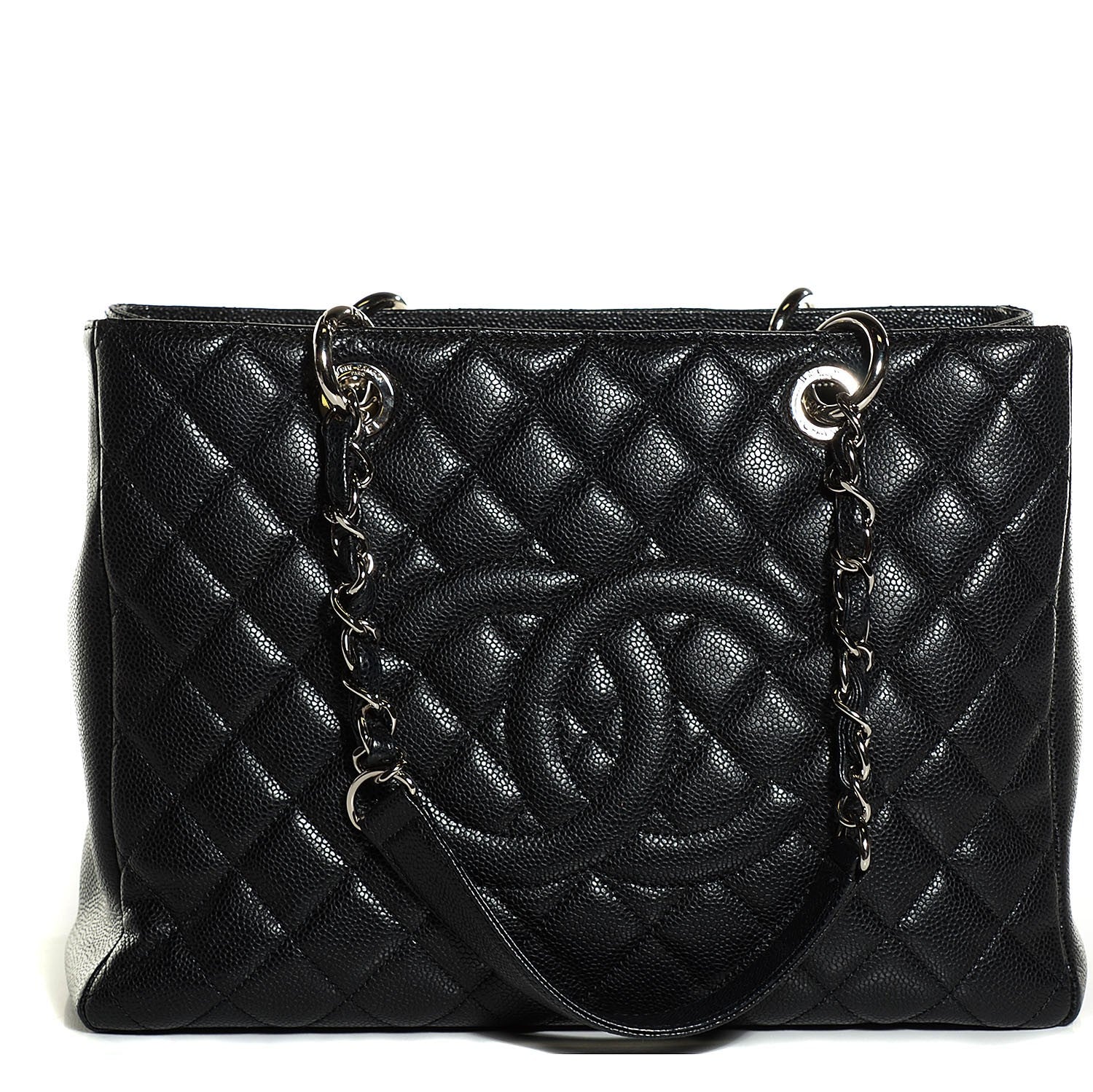 Chanel Caviar Quilted Grand Shopping Tote GST Black 1 of 7