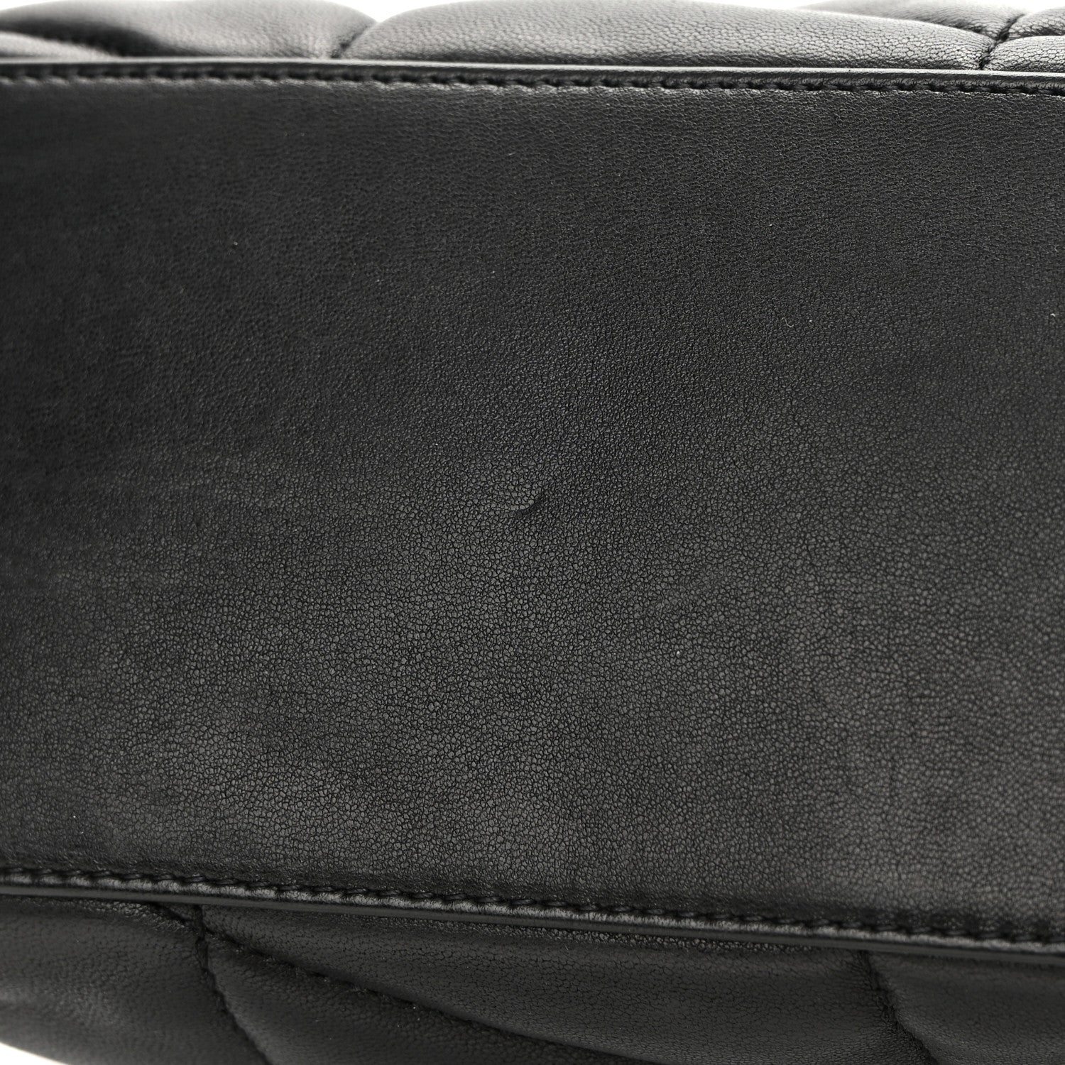 Saint Laurent Lambskin Quilted Small Loulou Puffer Monogram Chain Satchel Black 11 of 14