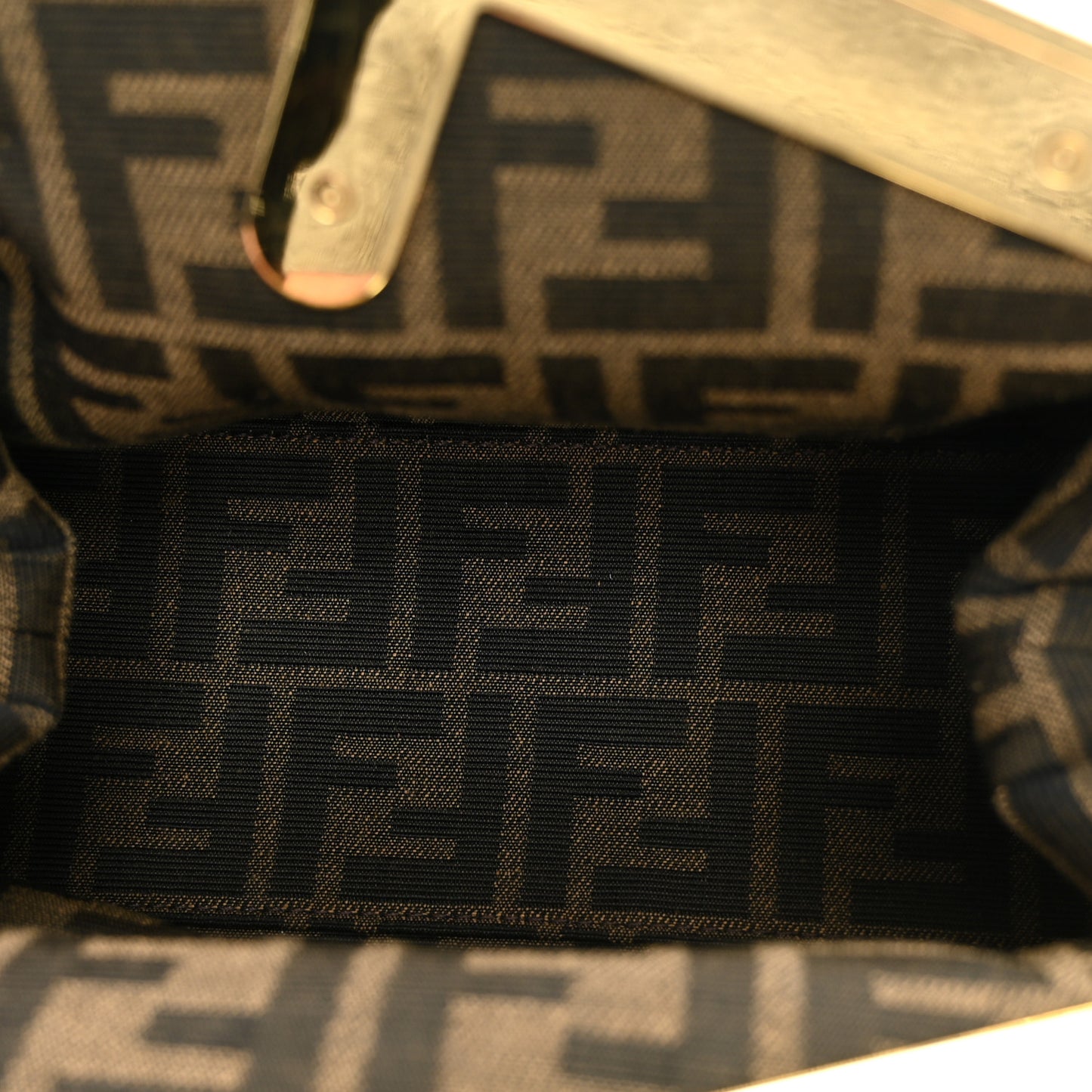 Woven Knit Nappa Small Fendi First White