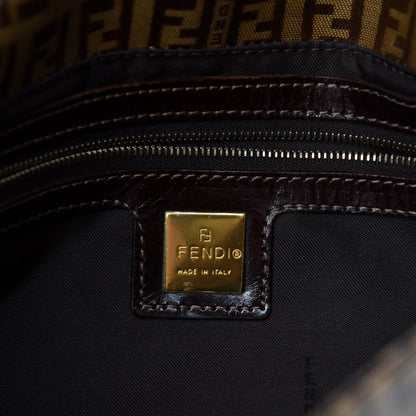 Fendi Vinyl Zucchino Baguette Tobacco 8 of 10