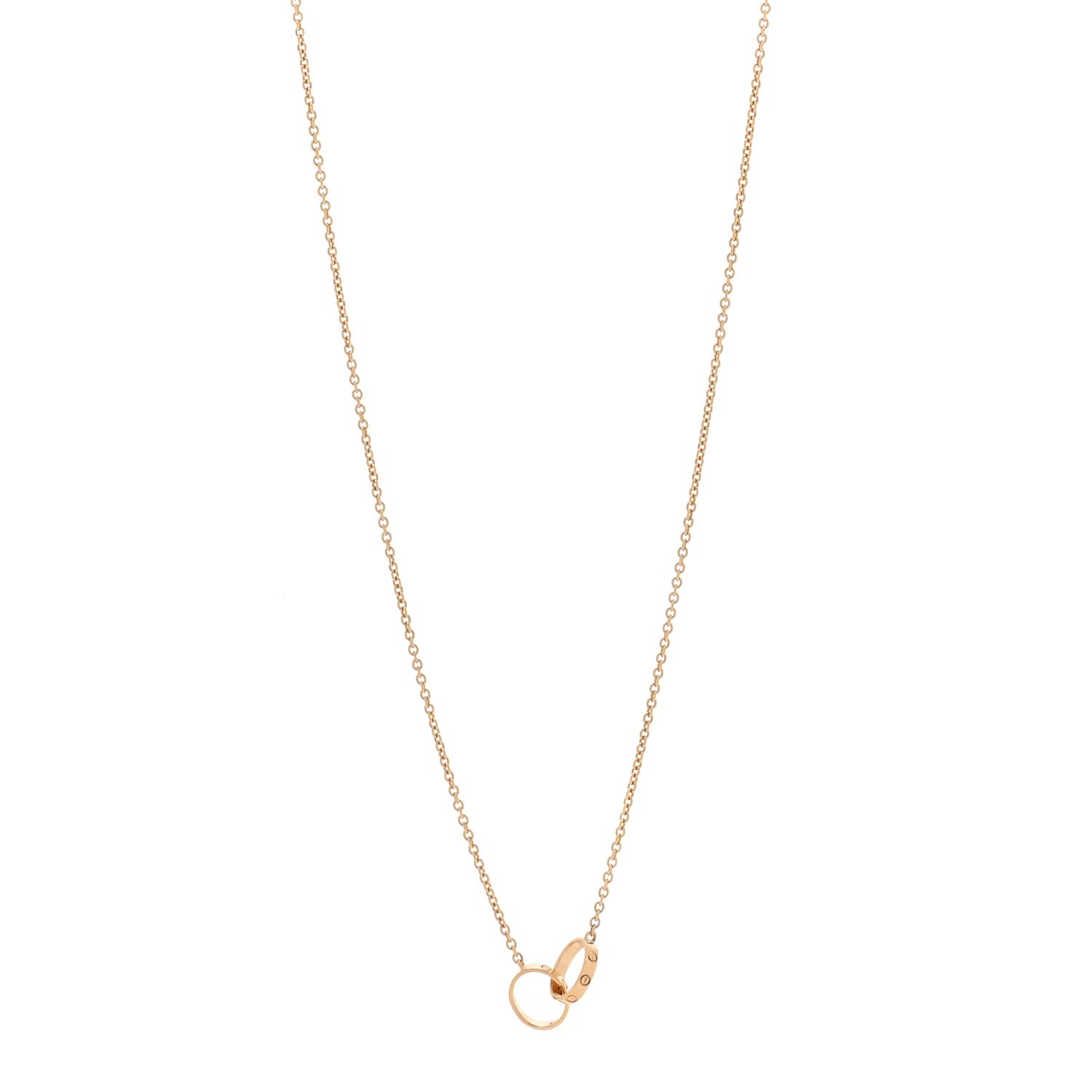 Cartier 18K Yellow Gold Interlocking LOVE Necklace 1 of 5