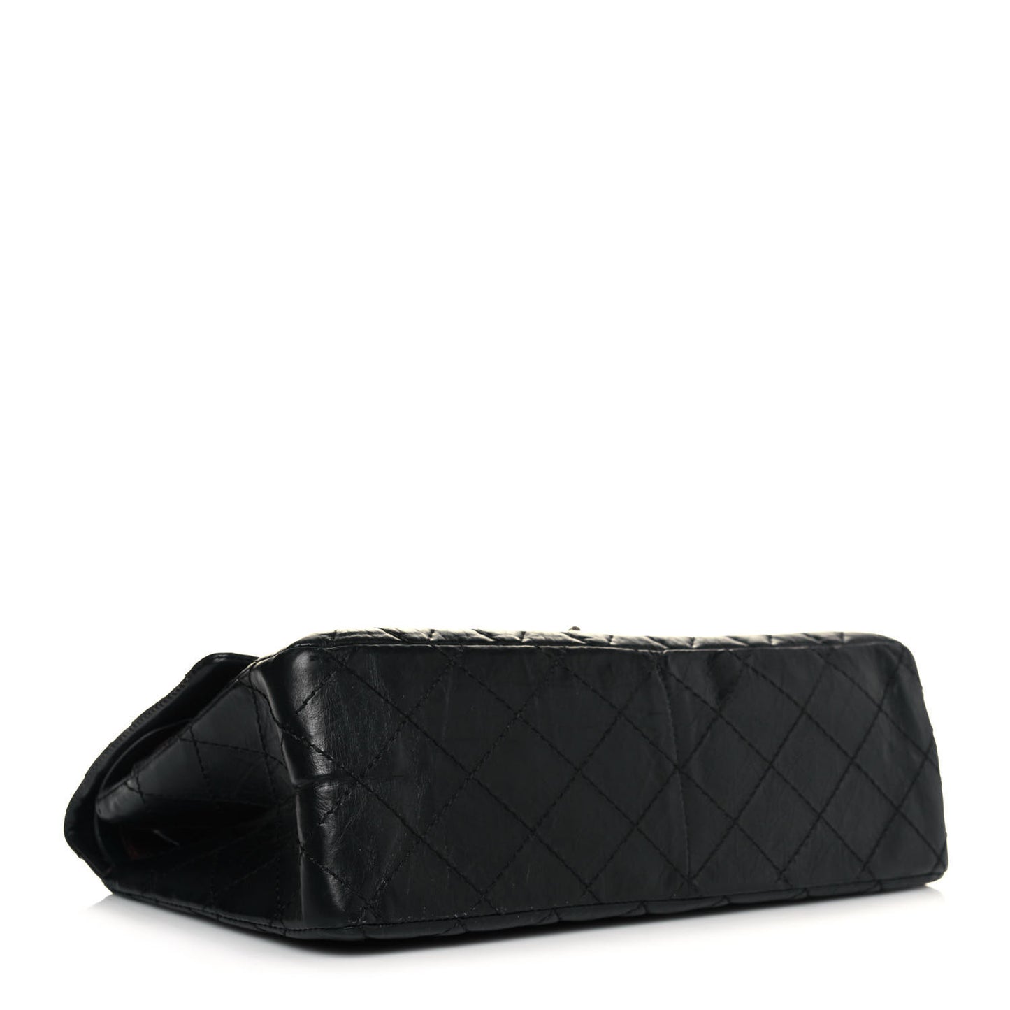 Aged Calfskin Quilted 2.55 Reissue 226 Flap Black