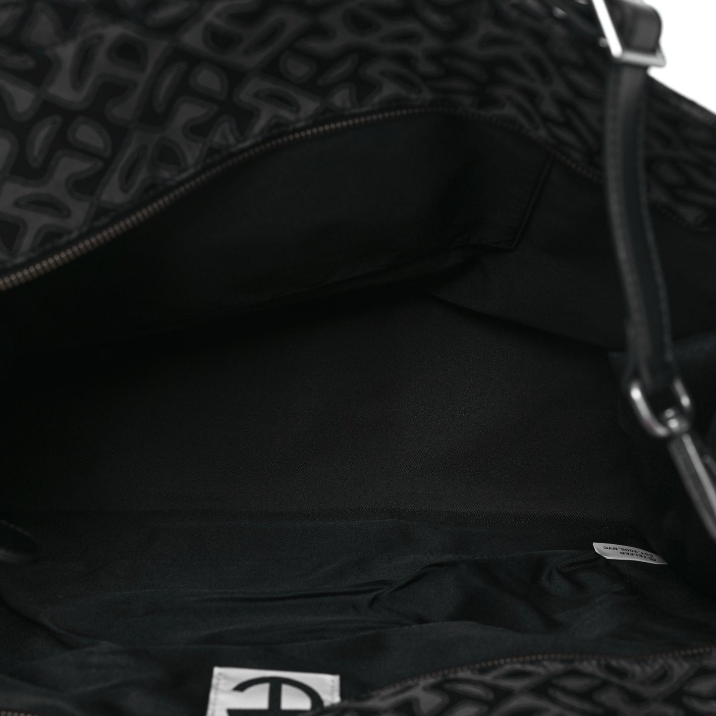 Monogram Jacquard Large Shopping Bag Black