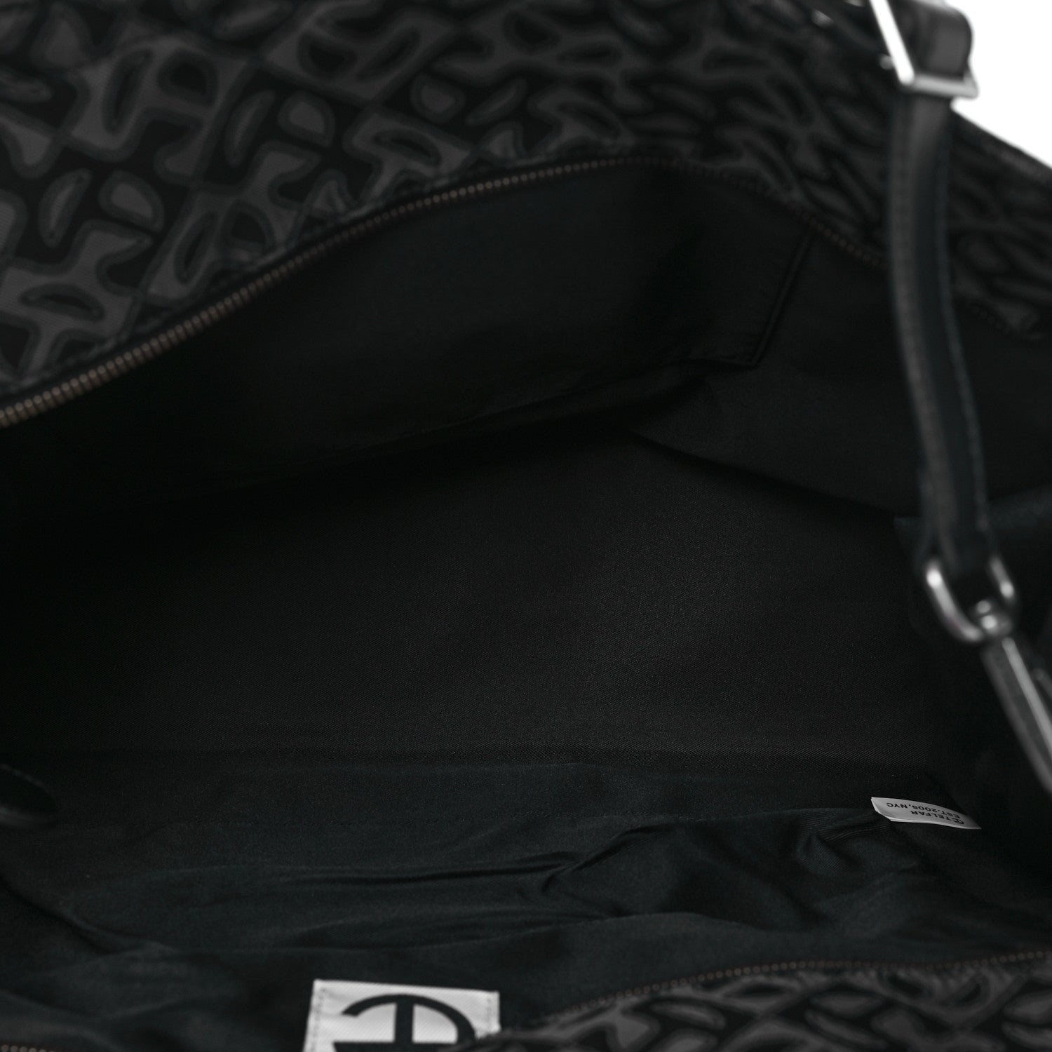 Telfar Monogram Jacquard Large Shopping Bag Black 5 of 8