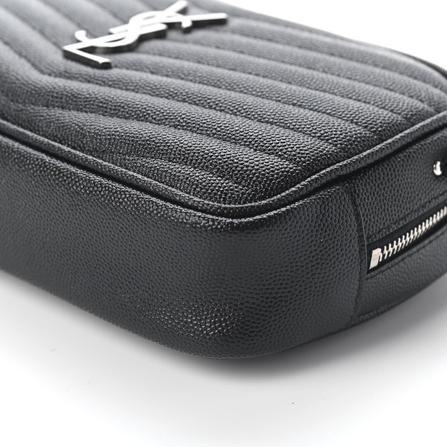 Grain De Poudre Matelasse Monogram Mini Lou Camera Bag Black