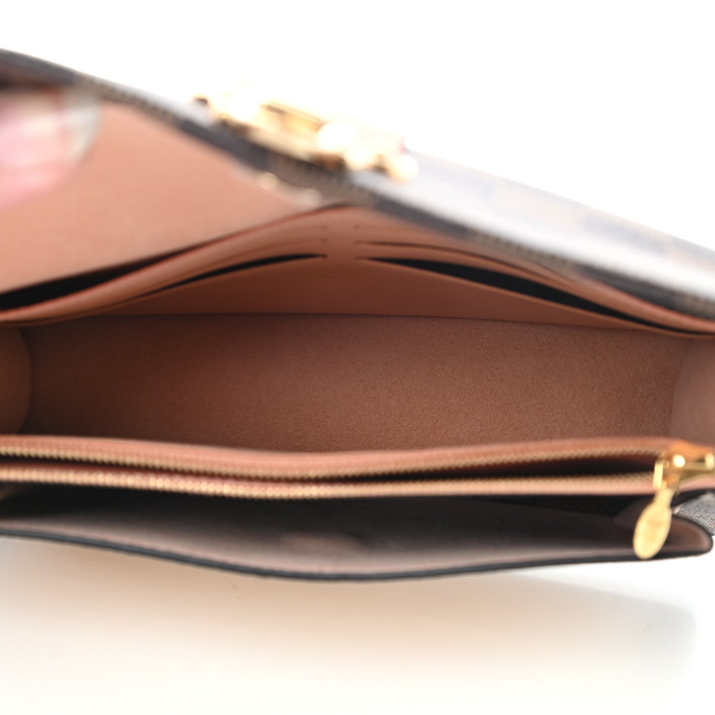 Damier Ebene Vavin Chain Wallet Creme