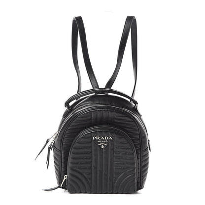 Prada Soft Calfskin Diagramme Day Backpack Black 1 of 9