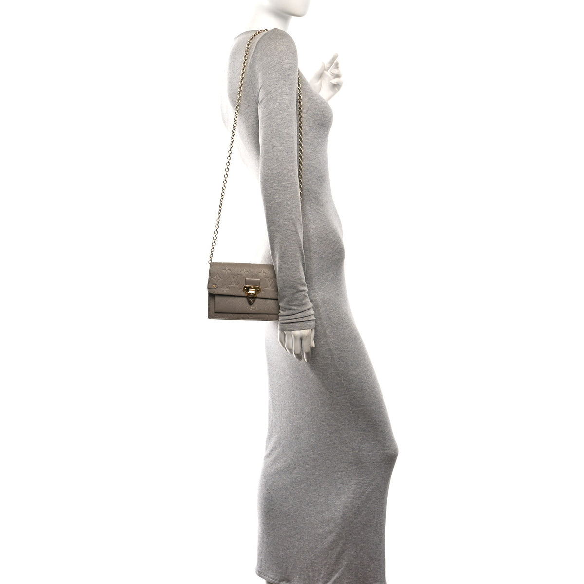 Louis Vuitton Empreinte Vavin Chain Wallet Tourterelle 2 of 9