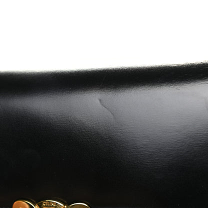 Celine Shiny Calfskin Triomphe Clutch Black 13 of 18