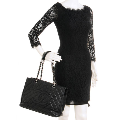 Chanel Caviar Grand Shopping Tote GST Black 2 of 7