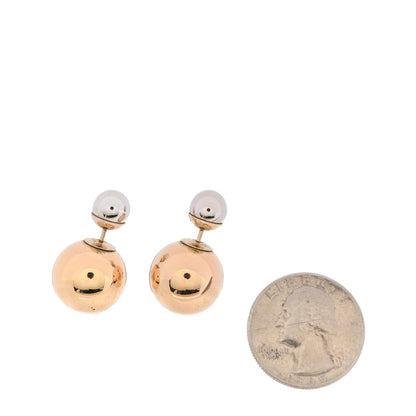 Christian Dior Mise En Dior Tribal Earrings Gold Silver 2 of 4