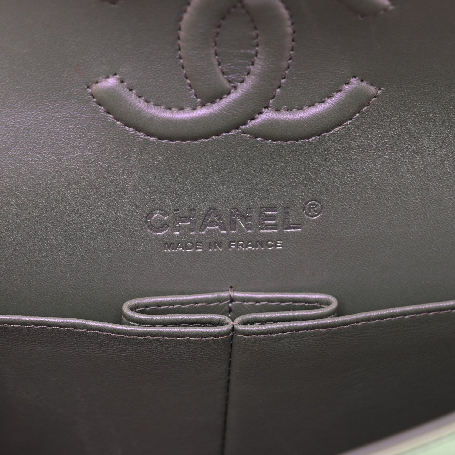 Chanel Iridescent Calfskin Quilted Small Double Flap Light Purple 7 of 12