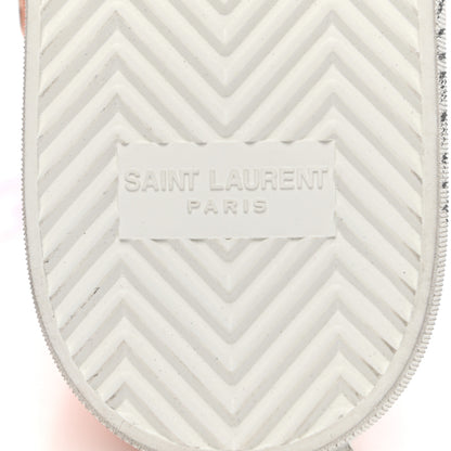 Saint Laurent Canvas Womens Malibu High Top Sneakers 38.5 Ballet Pink 6 of 9