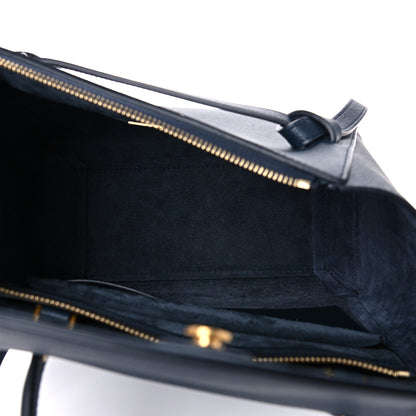 Celine Baby Grained Calfskin Micro Belt Bag Navy Blue 4 of 10