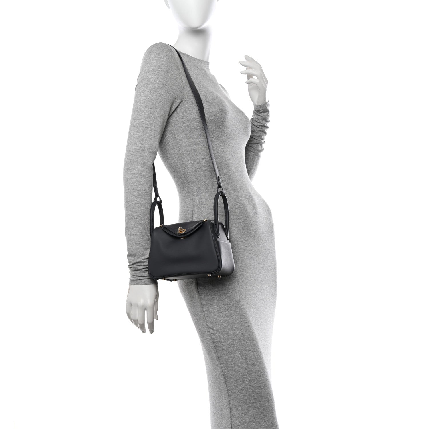 Hermes Swift Verso Mini Lindy 20 Graphite Gris Perle 2 of 11