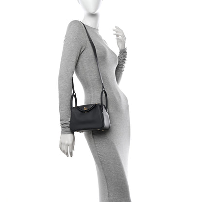 Hermes Swift Verso Mini Lindy 20 Graphite Gris Perle 2 of 11