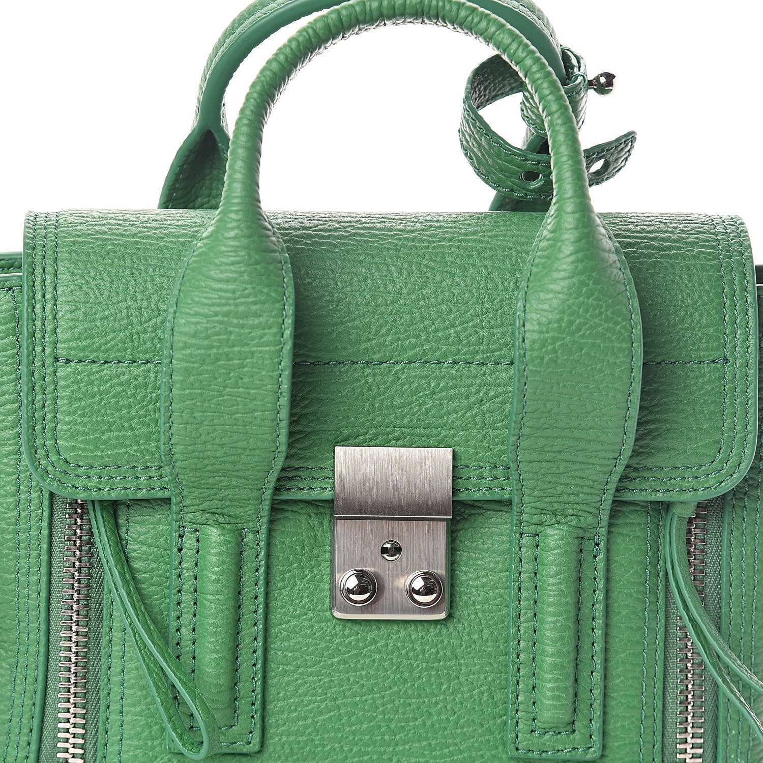 3.1 Phillip Lim 3.1 Textured Calfskin Mini Pashli Satchel Fern 7 of 9
