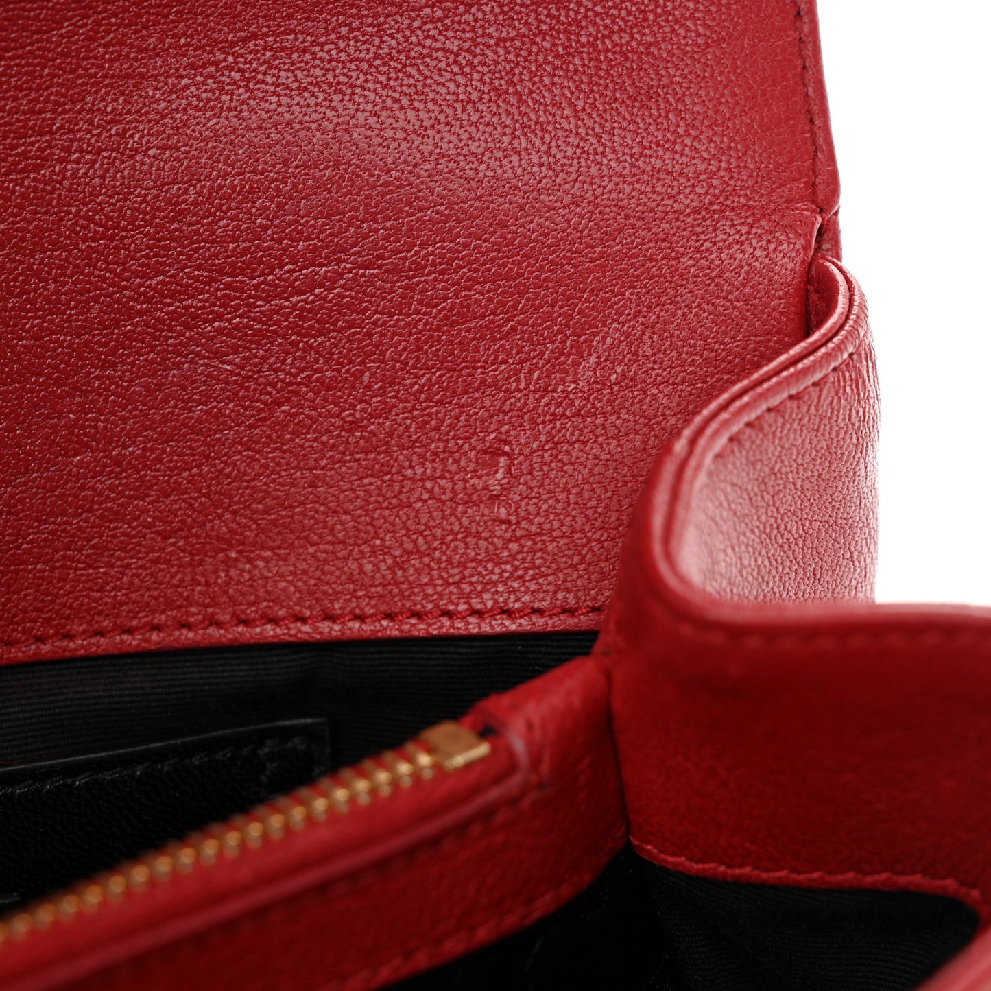 Sheepskin Matelasse Chevron Monogram Medium College Bag Rouge