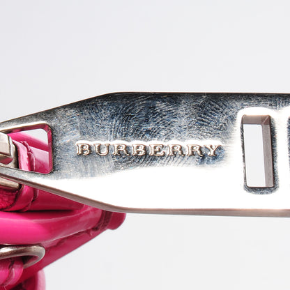 Burberry Patent Bridle Calfskin Parmoor Clutch Bag Pink 11 of 12