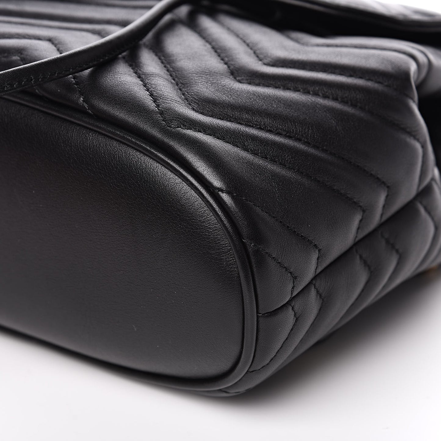 Calfskin Matelasse GG Marmont Flap Backpack Black