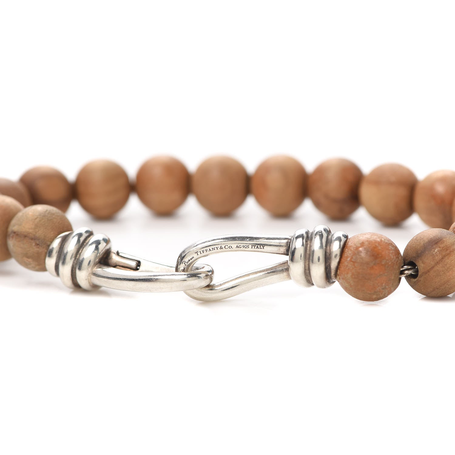 Tiffany Sterling Silver Wood Paloma Picasso Knot Bead Bracelet 4 of 4