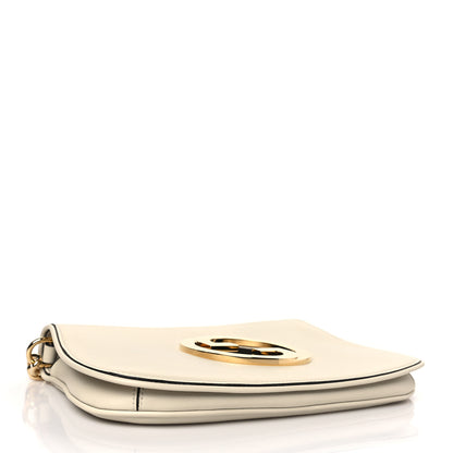 Gucci Roxy Calfskin Blondie Chain Shoulder Flap Bag Mystic White 3 of 8