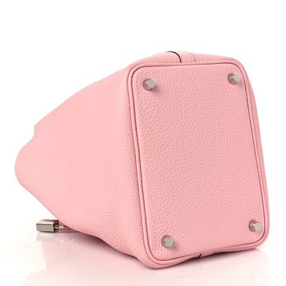 Hermes Taurillon Clemence Picotin Lock 18 PM Rose Sakura 4 of 12
