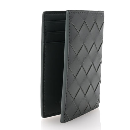 Bottega Veneta Nappa Maxi Intrecciato Bi-Fold Card Holder Thunder 3 of 6