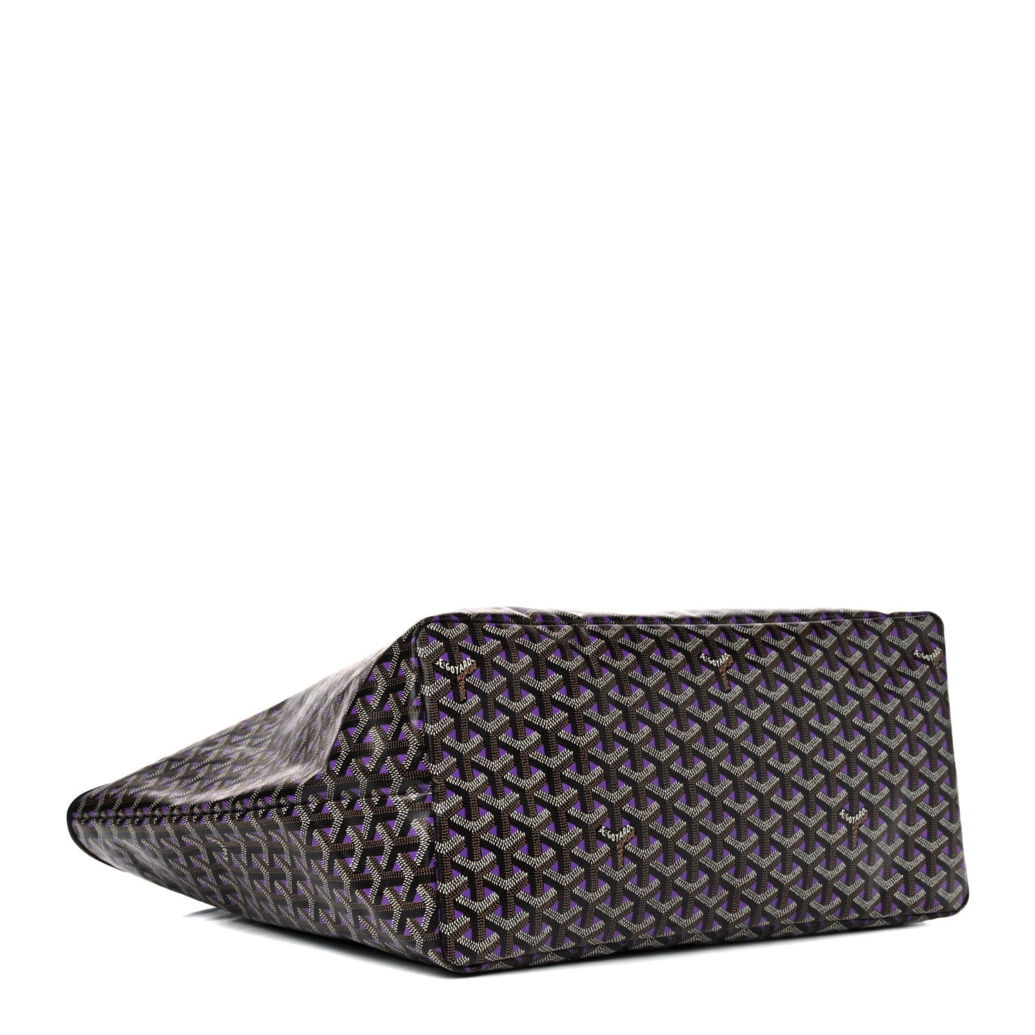 Goyard Goyardine Saint Louis Claire Voie GM Black Purple 4 of 13
