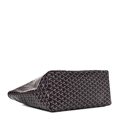 Goyard Goyardine Saint Louis Claire Voie GM Black Purple 4 of 13