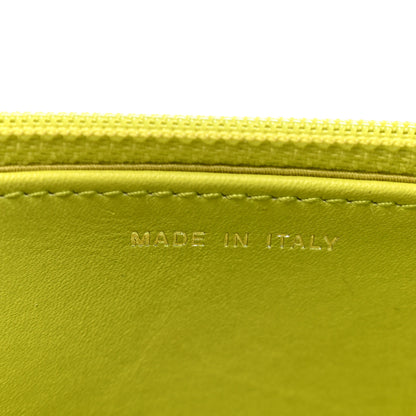 Chanel Patent Camellia Embossed Wallet on Chain WOC Green 7 of 14