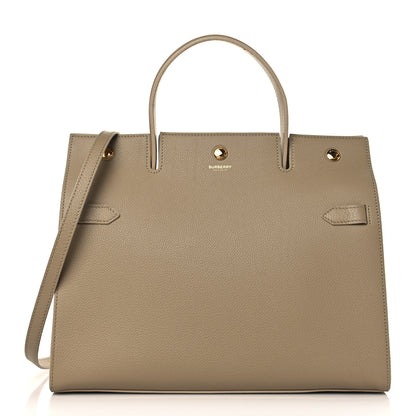 Burberry Grainy Calfskin Medium Title Bag Honey 1 of 9