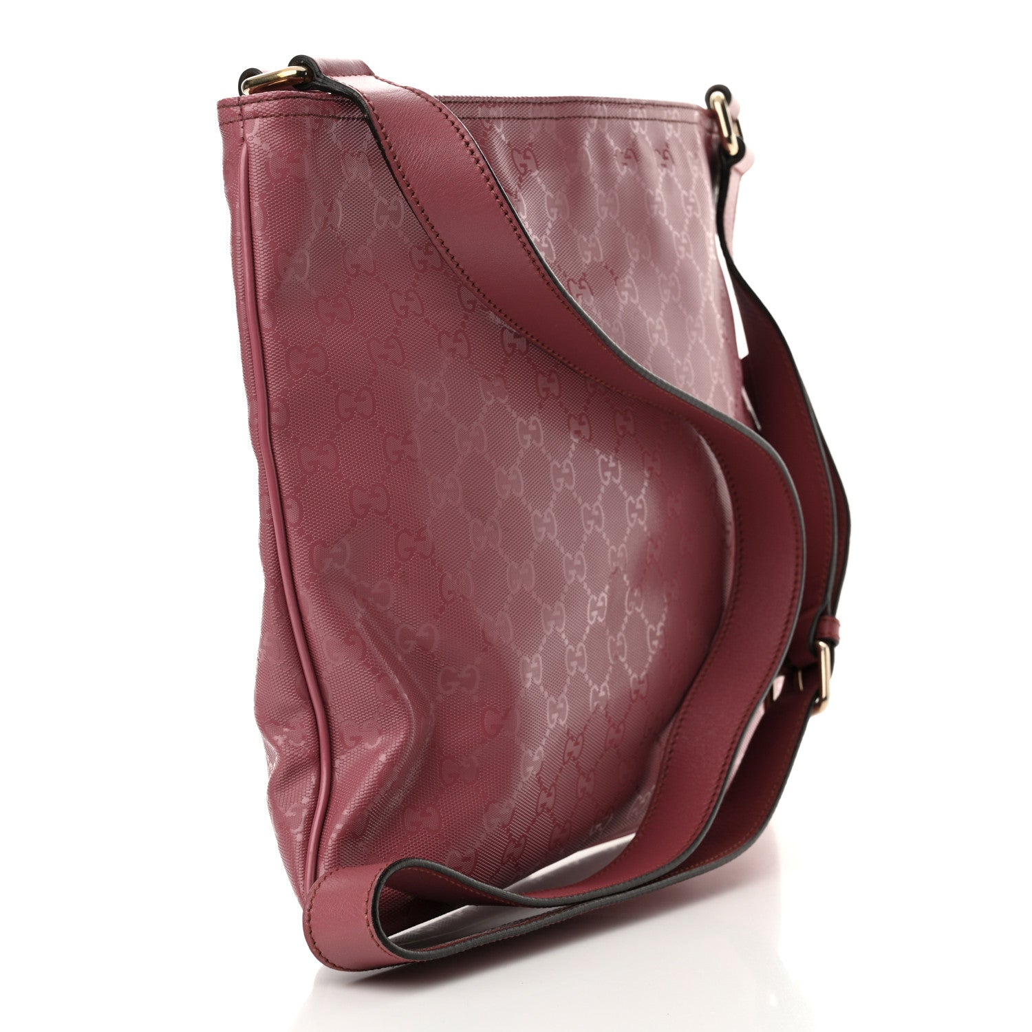 Gucci Imprime Monogram Medium Flat Messenger Bag Vintage Rose 2 of 13