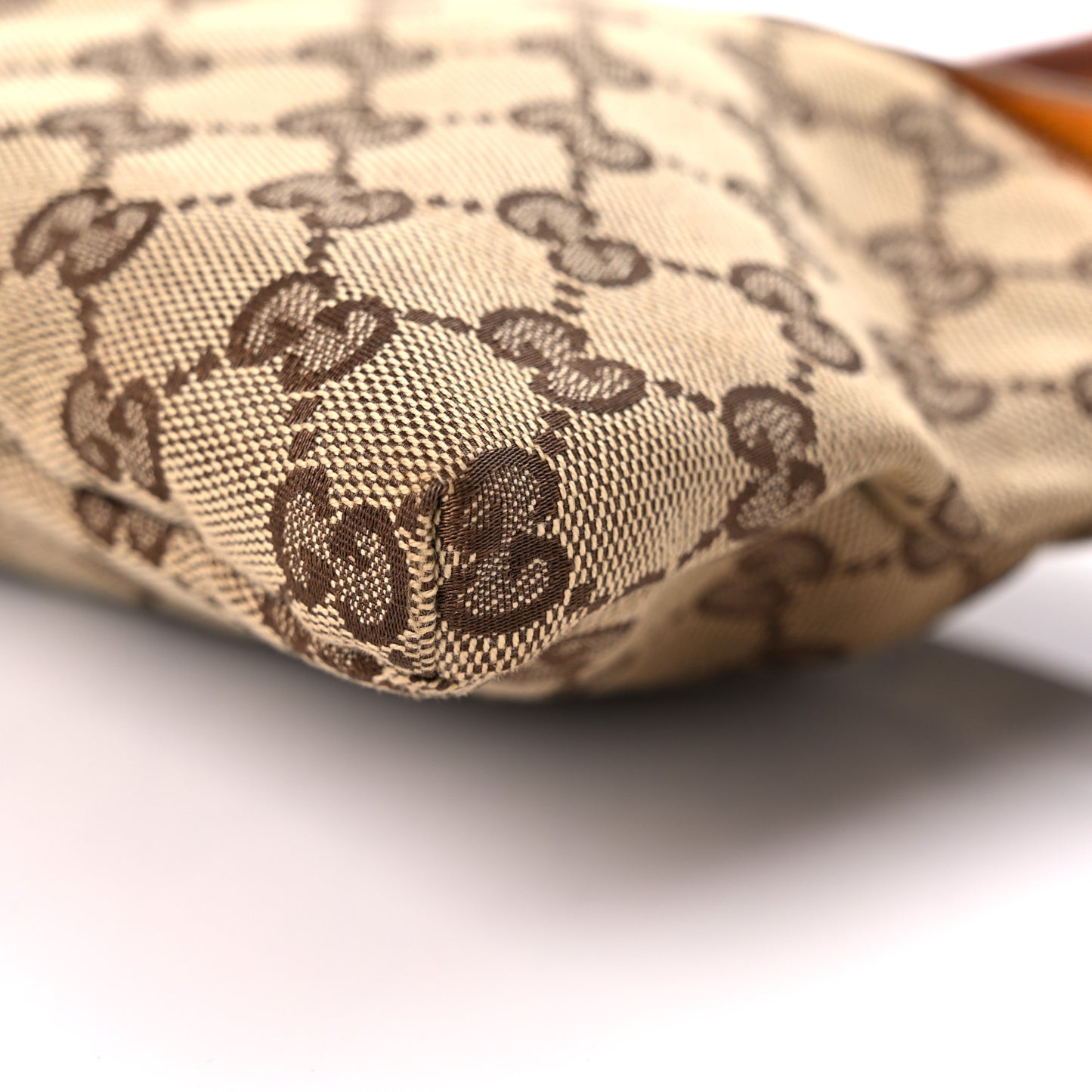 GG Monogram Web Double Pocket Belt Bag Yellow