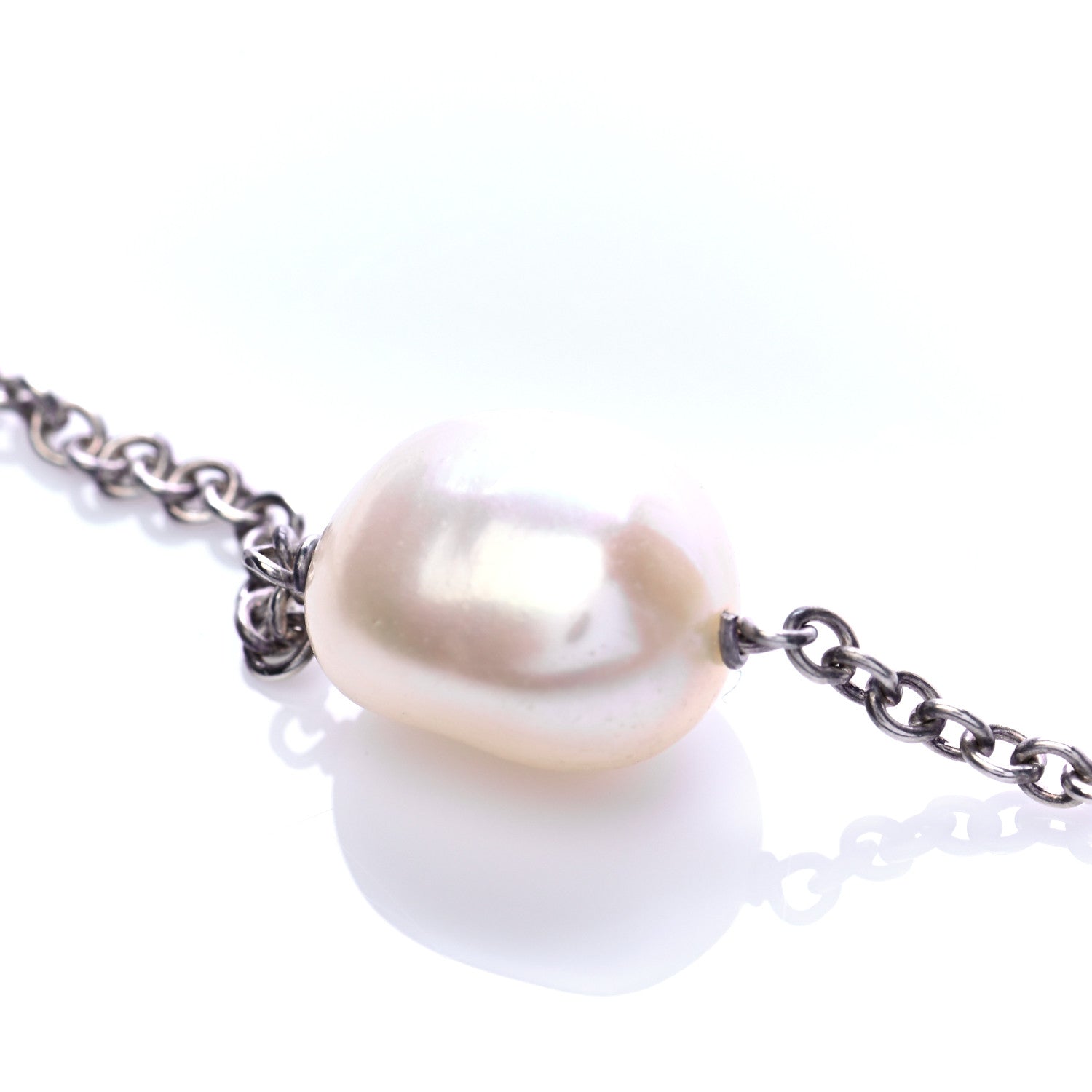 Tiffany Sterling Silver Elsa Peretti Pearls by the Yard Sprinkle Necklace 4 of 7