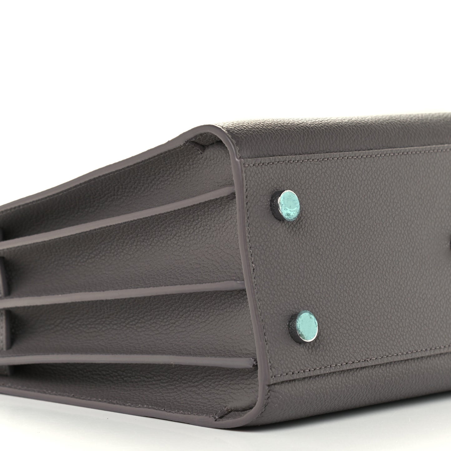 Grained Calfskin Baby Sac De Jour Fog