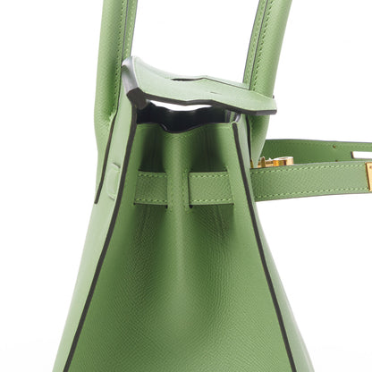 Hermes Epsom Sellier Birkin 30 Vert Criquet 13 of 32