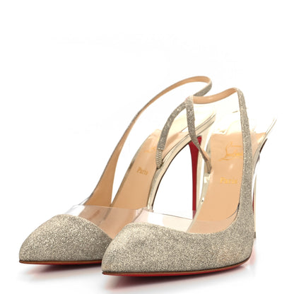 Christian Louboutin Mini Glitter PVC Specchio Optisexy 100 Pumps 39.5 3 of 7