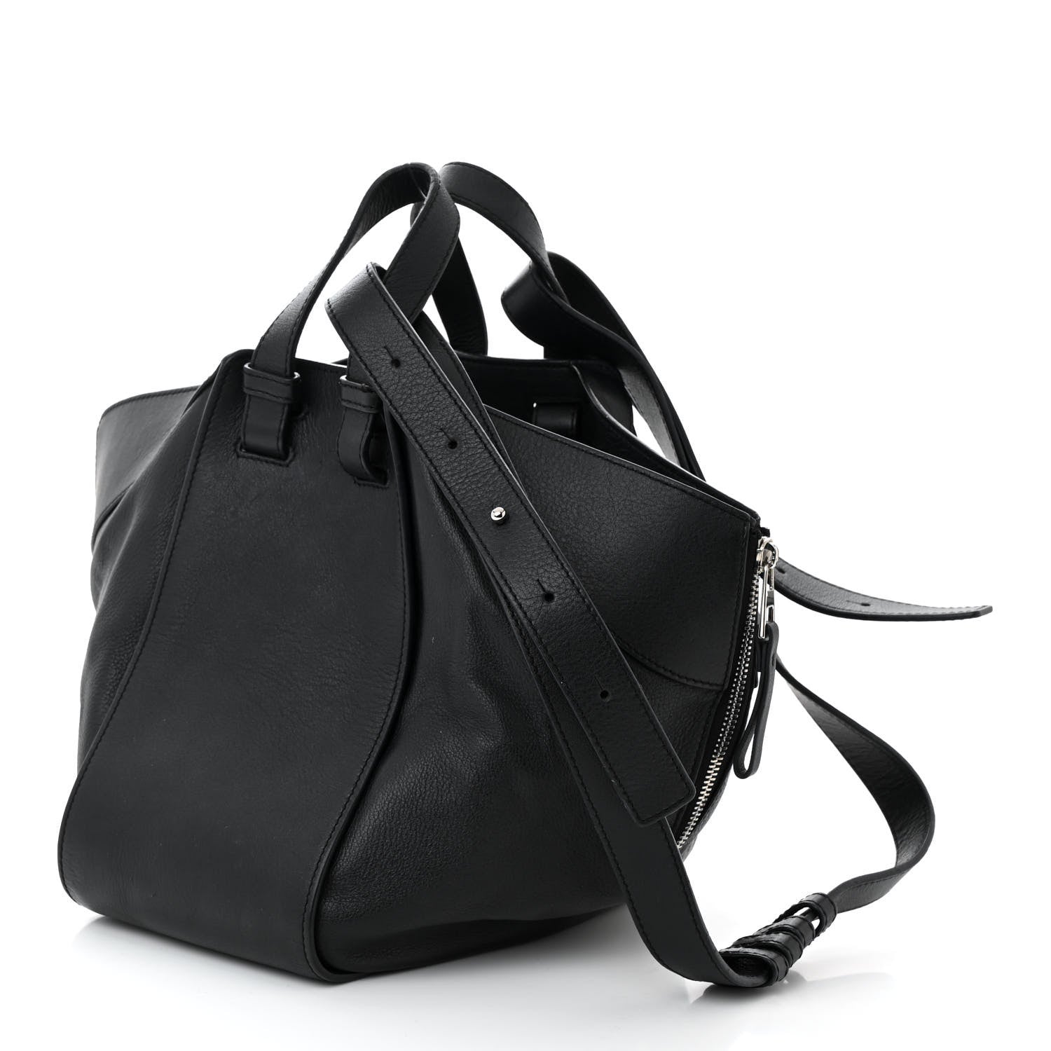Loewe Calfskin Small Hammock Shoulder Bag Black 3 of 10