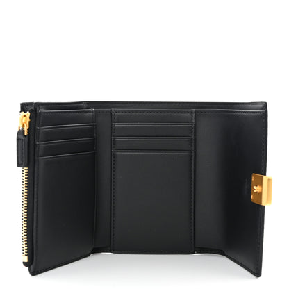 MCM Visetos Small Aren Trifold Wallet Black 5 of 9