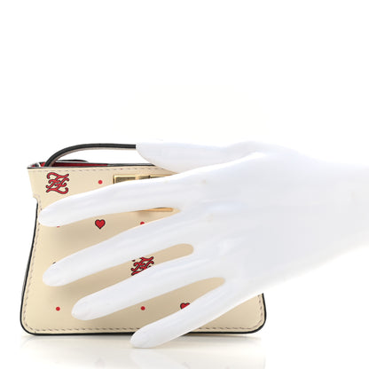 Fendi Nappa Chinese Valentines Day Karligraphy Embroidered Pico Peekaboo Charm Panna Rosso Cardinale 2 of 7