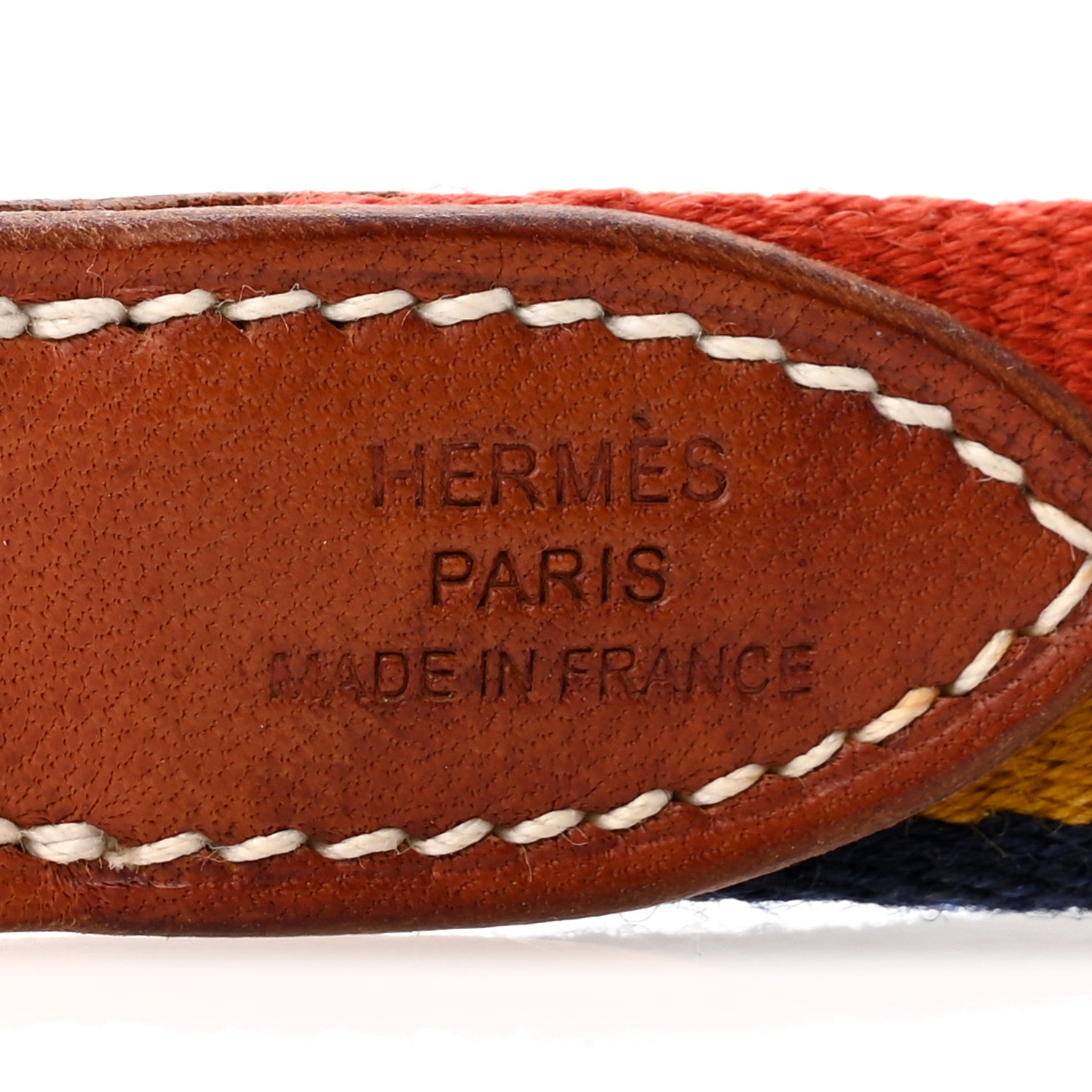 Hermes Toile Natural Bridle Robocar II Dog Collar S Dark Irish 5 of 7