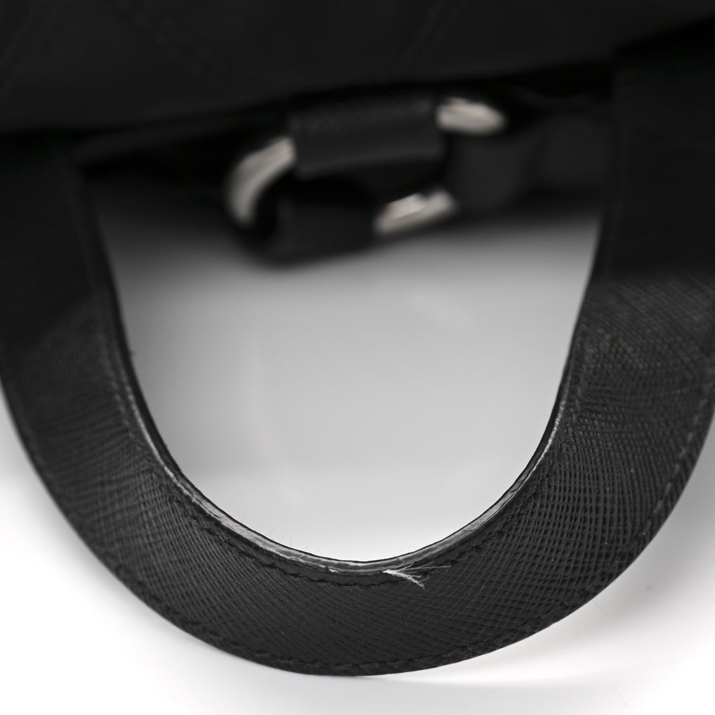 Tessuto Nylon Saffiano Vela Quilted Backpack Black