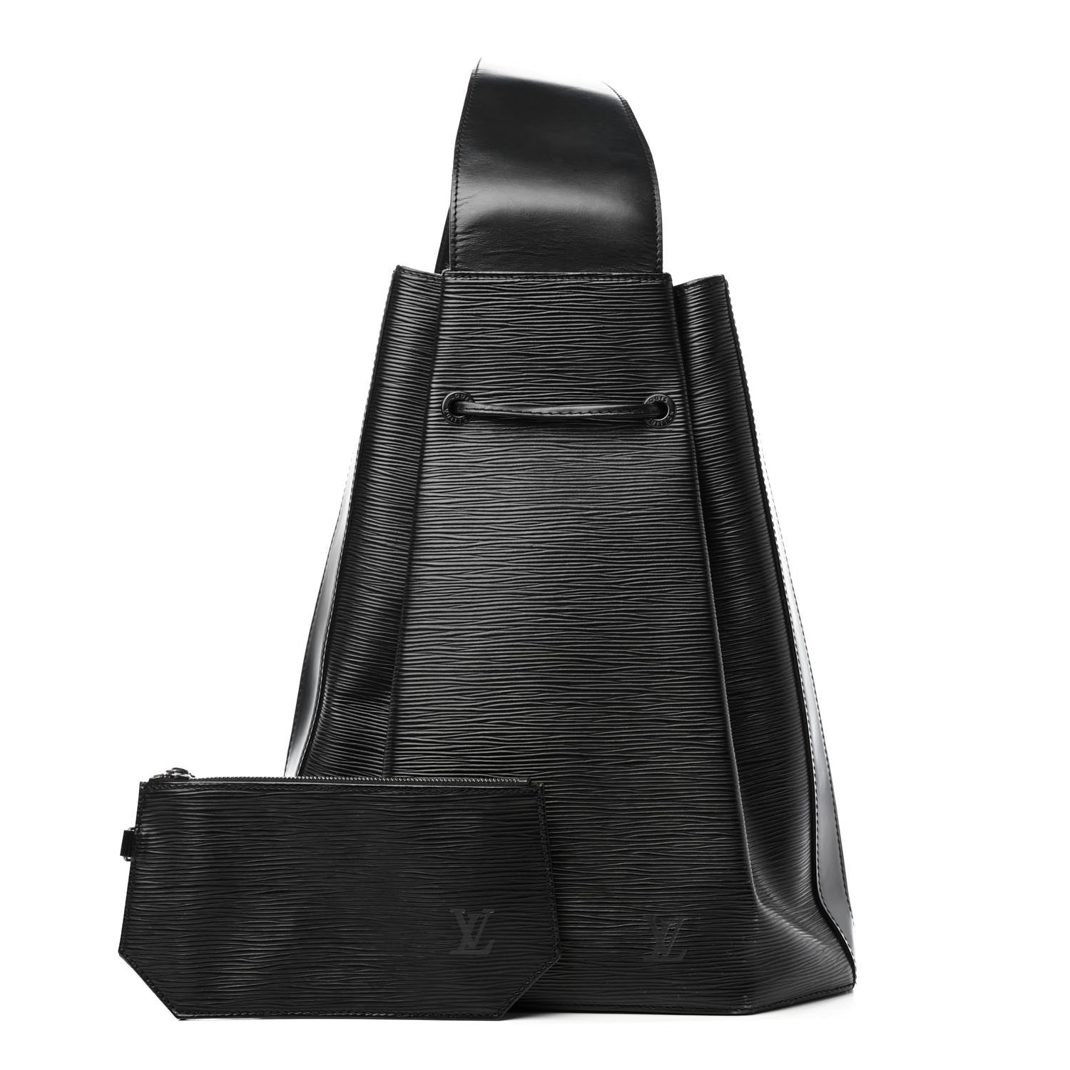 Louis Vuitton Epi Sac a Dos Drawstring Bag Black 1 of 4