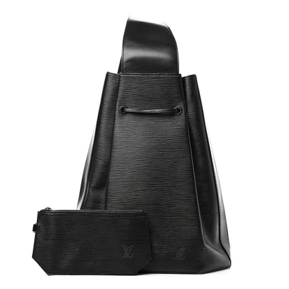 Louis Vuitton Epi Sac a Dos Drawstring Bag Black 1 of 4